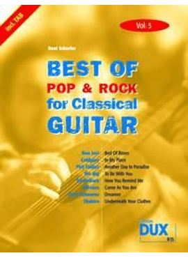 Best of Pop & Rock for Classical Guitar Vol. 5
